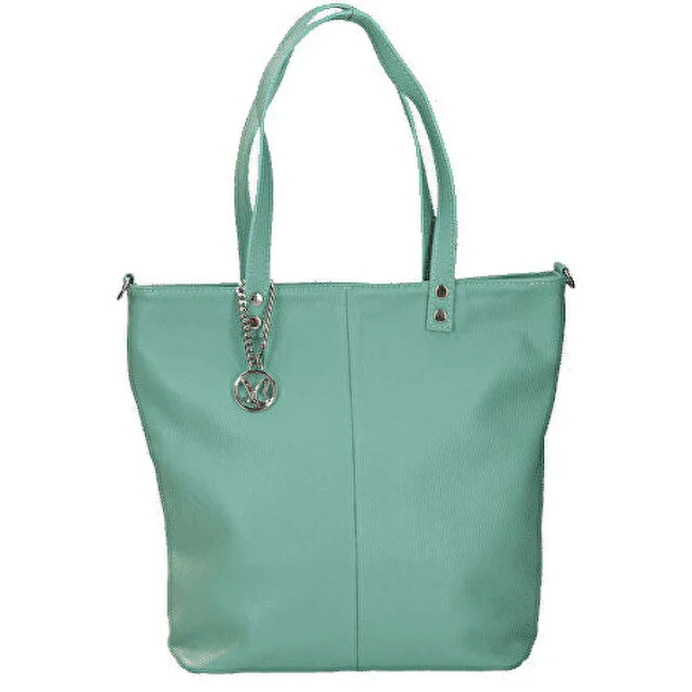 Women's Leather Handbag verde tiffany