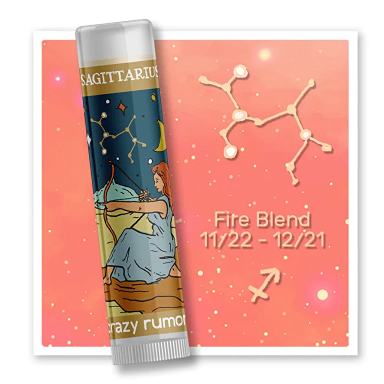 zodiac lip balm - sagittarius (lip balm) 4.4 ml