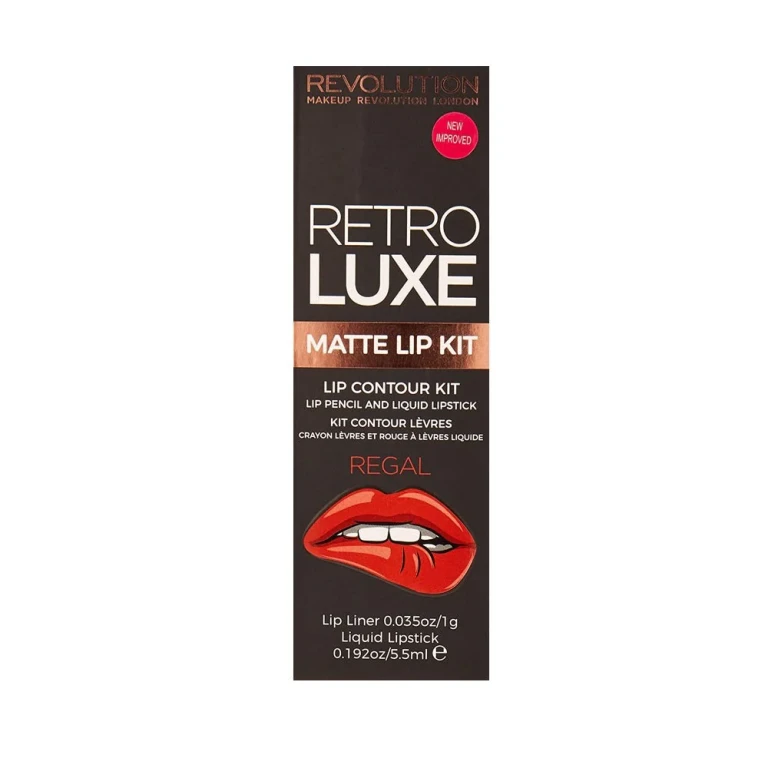 Regal Retro Luxe Lippenkonturenstift und Matt Liquid Lipstick Set