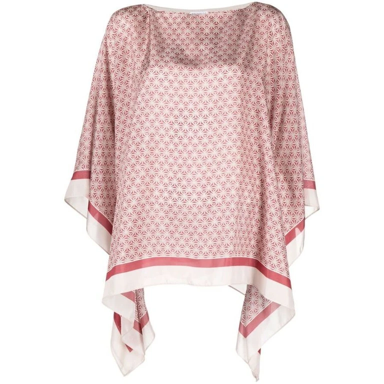 Red Silk Oversized Shirt
