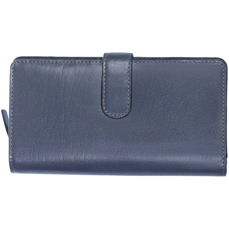 Women's Grey Leather Wallet