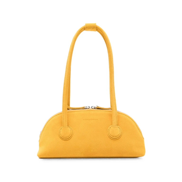 Bessette Suede Half-moon Tote Bag