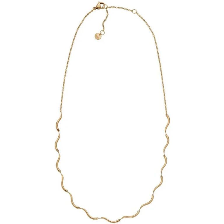 Wave Necklace Gold Plated Without Tempo Skj1746710