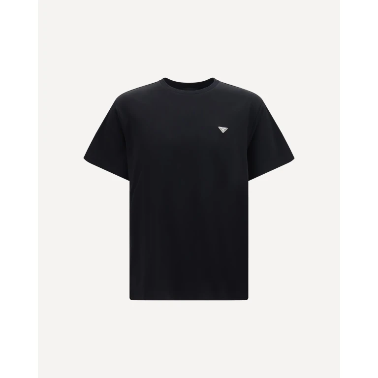 Cotton T-shirt with triangle logo Male L