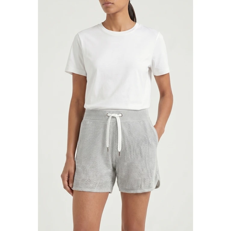Wolight Grey Cotton Shorts