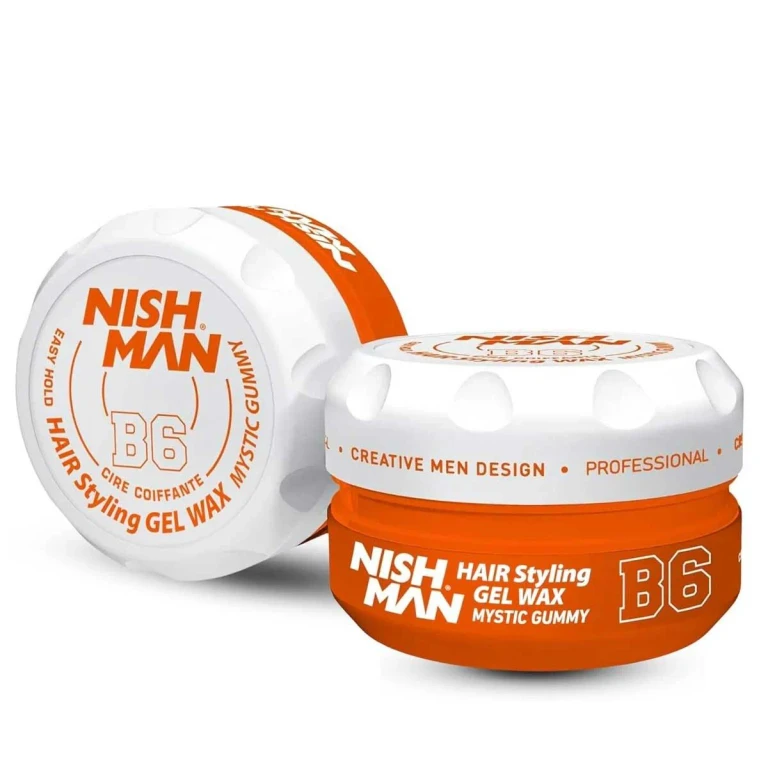 Gel wax Nishman Aqua B6 M.Gummy easy to use and medium hold 150 ml
