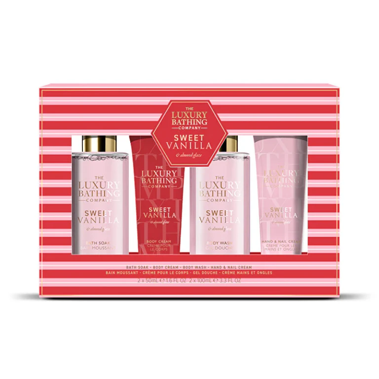 Vanilla and Almond Body Care Gift Set 4 Pieces