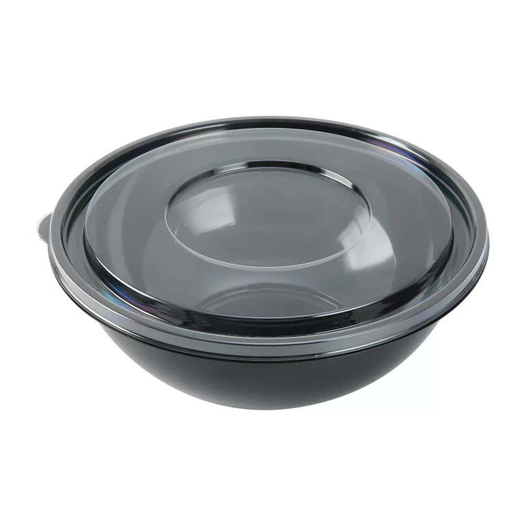 5-qt. Plastic Disposable Bowl & Lid Set 4 pk.