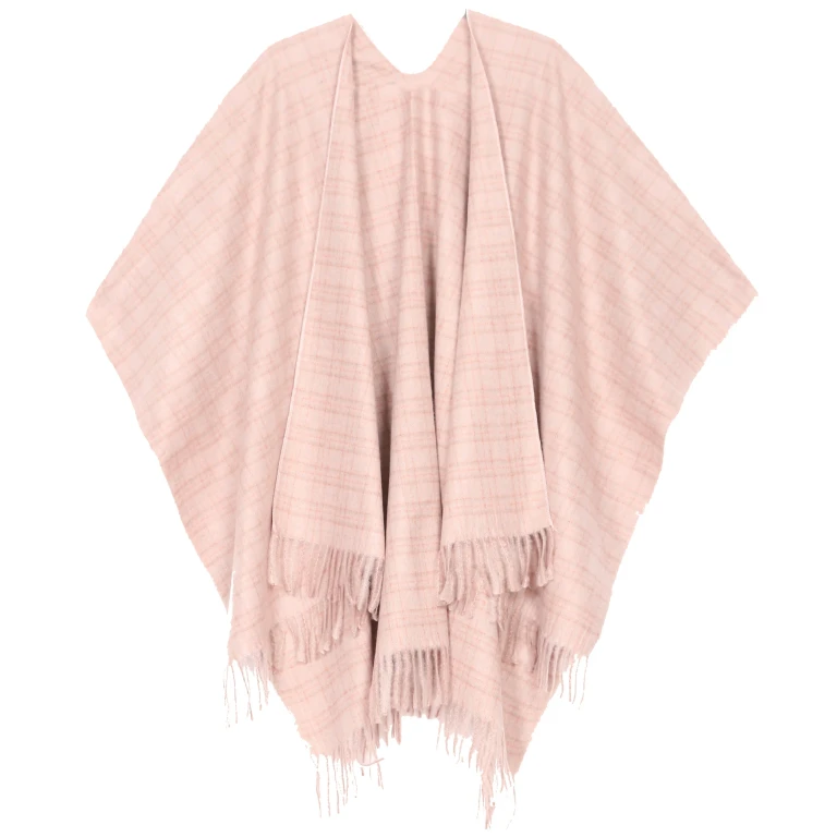 Sakkas Avi Women's Reversible Open Front Poncho Cardigan Ruana Cape Shawl W/Fringe