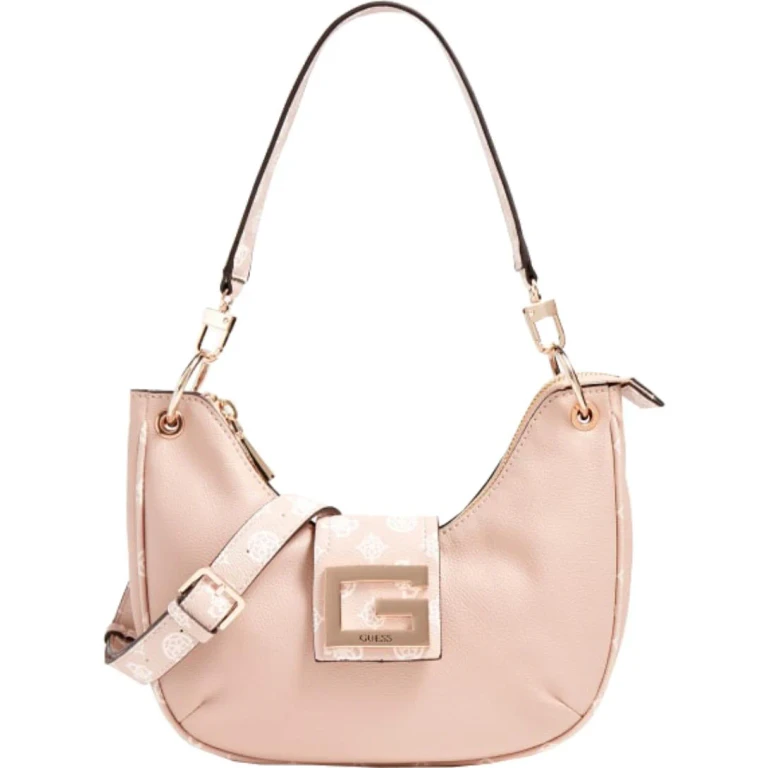 , Brightside, Polyurethane, Fabric Bag, Large Hobo, Blush, Women