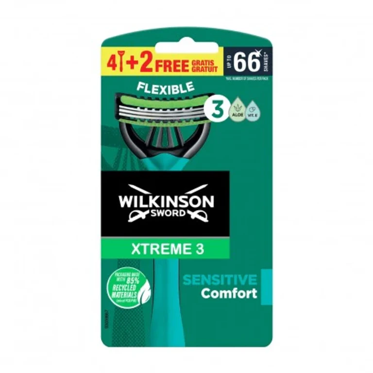 Xtreme 3 Flexible Sensitive Comfort Razor 4+2 Pieces