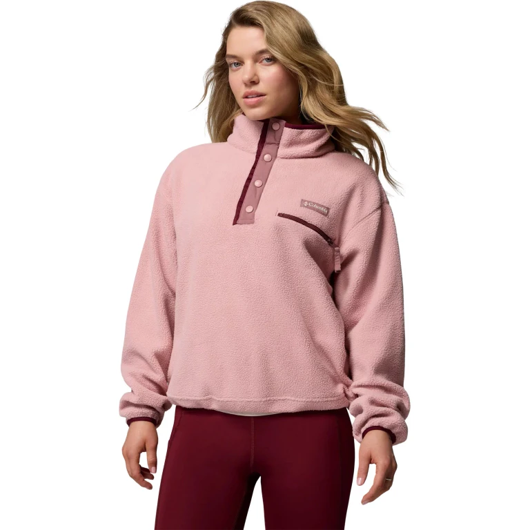 Helvetia II Cropped Half Snap Fleece Pullover - Women's