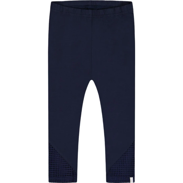 Organic Cotton Capri Leggings with Mesh - Little Girl