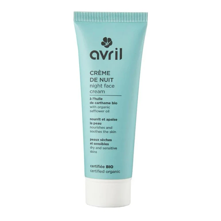 Organic safflower oil night cream Dry and sensitive skin 50ml