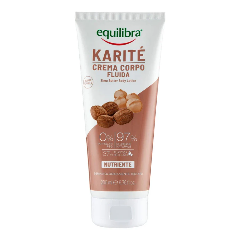 Crème corporelle fluide nourrissante au beurre de karité