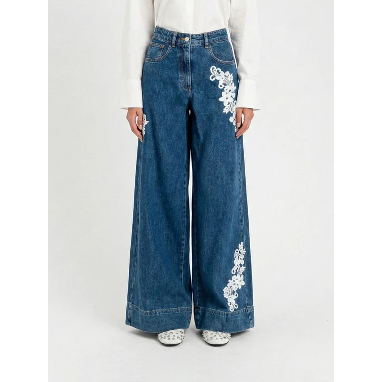 Flared Jeans with Embroidery (261AP239001104)