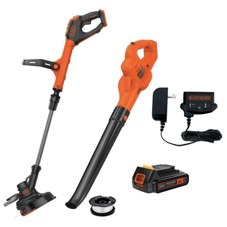 LSW221LSTE525-BNDL 20V MAX Cordless Sweeper Kit and 20V MAX EASYFEED 12 in. Cordless String Trimmer/Edger Kit with 3 Batteries (1.5 Ah) Bundle