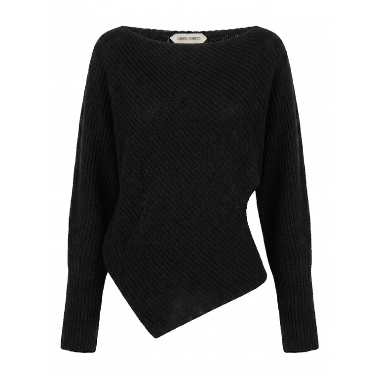 Wide Boat-Neck Sweater