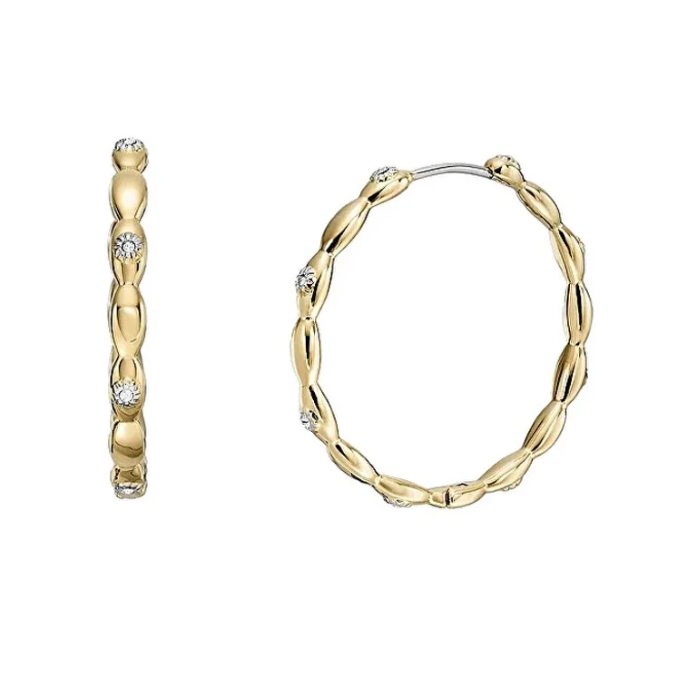 Fashion Gold-Plated Hoop Earrings Sutton Jf04816710