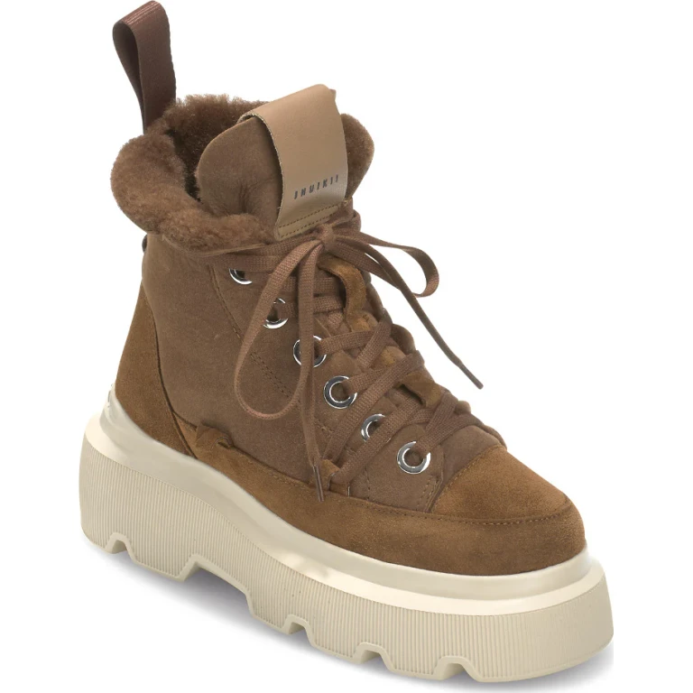 Matilda Shearling High Sneakers - Women's