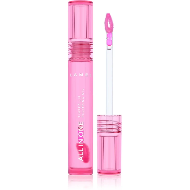 All In One Lip Plumping Toning Oil For Increase Volume № 402 Pink Sparkle 3 Ml