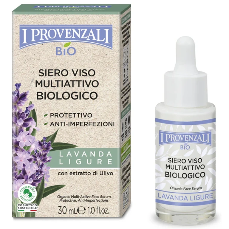 Bio Multi-Active Face Serum Organic Ligurian Lavender 30 Ml
