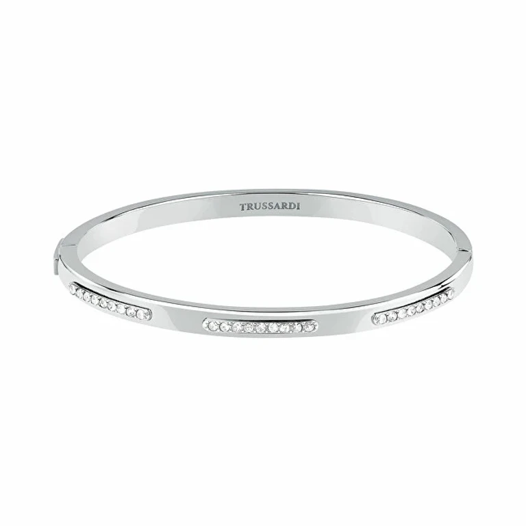 Women's Bracelet in Solid Steel with Crystals Concept Tjayy06
