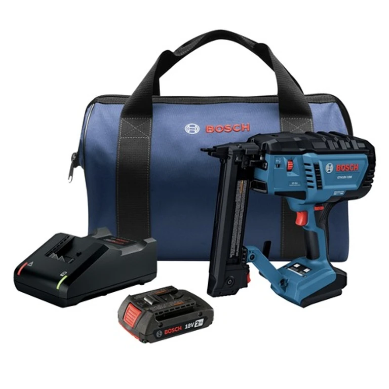 18V Brushless Lithium-Ion 18-Gauge Cordless Narrow Crown Stapler Kit (2 Ah)