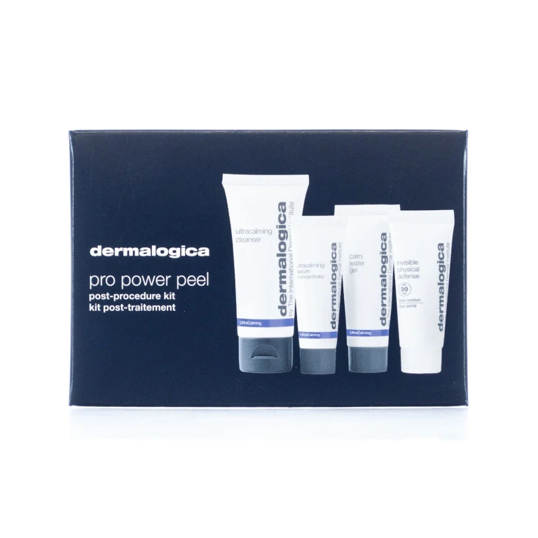Post-Procedure Set Pro Power Peel with Serum, Cleansing Gel, Face Gel and SPF 30 Sunscreen