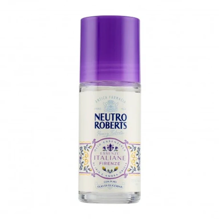 Italian Essences Florence - Roll-On Deodorant Essential Oil of Iris and Grey Amber 50 ml