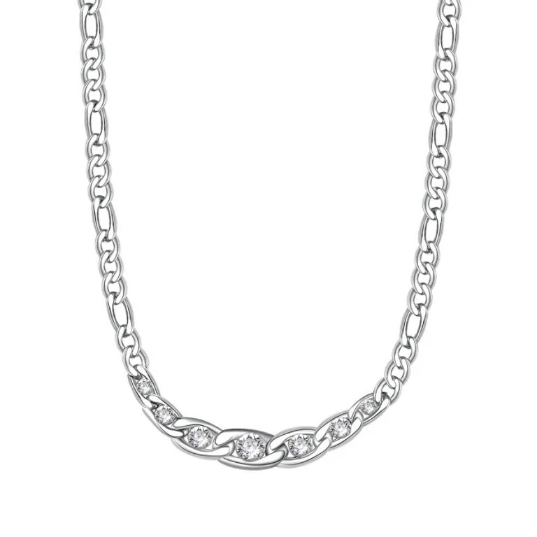 Timeless steel necklace with Symphonia crystals BYM97