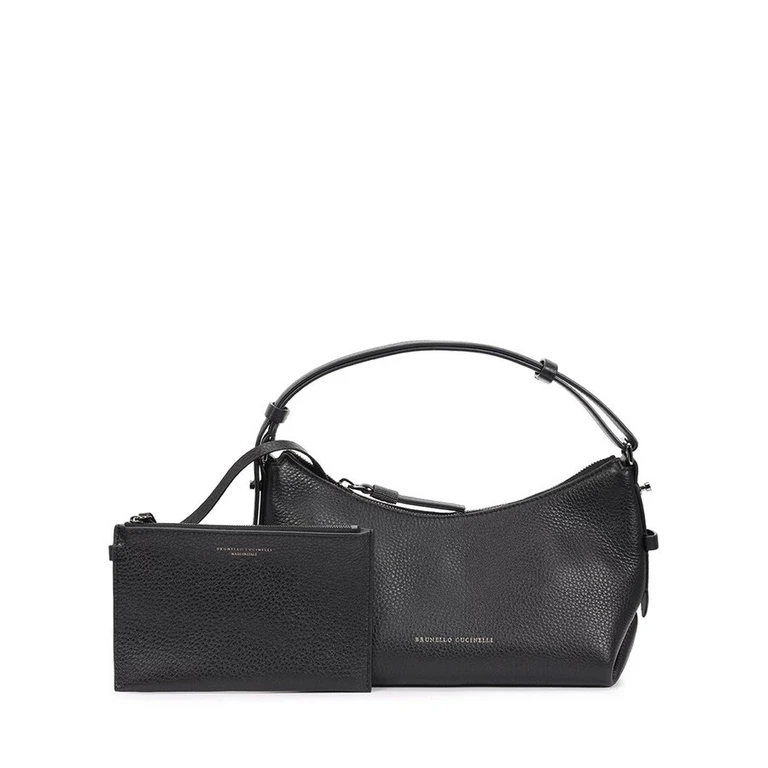 Black Leather Shoulder Bag