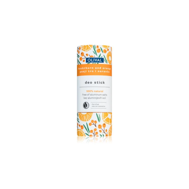 Natural Frangola and Orange Solid Deodorant Without Aluminum Salts 40 g