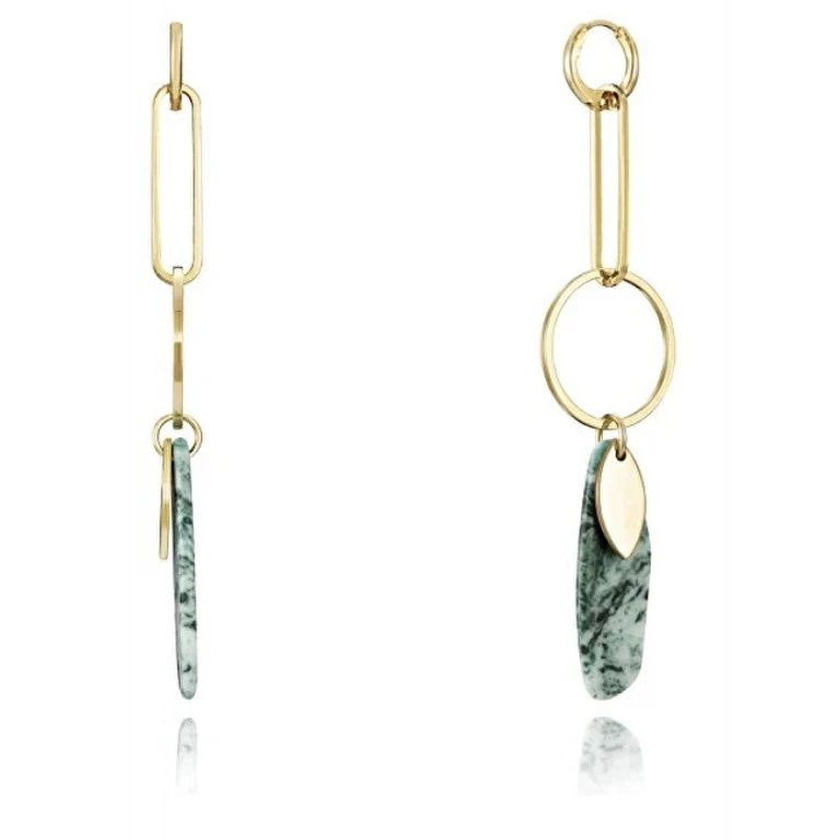 Luxury Gold-Plated Earrings with 2In1 Air Pendants 52002E09012