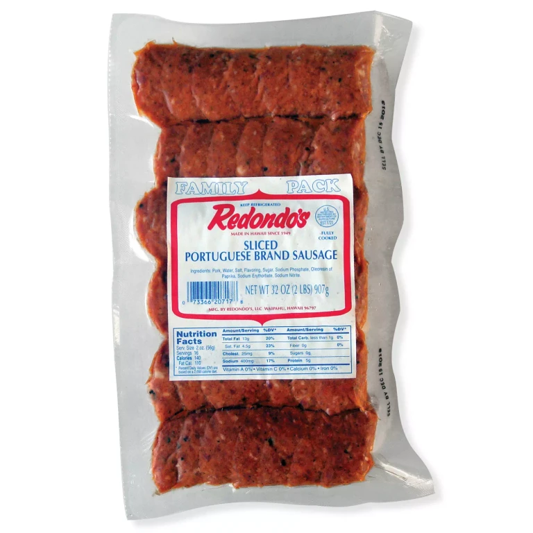 Sliced Portuguese Sausage, 2 lbs.