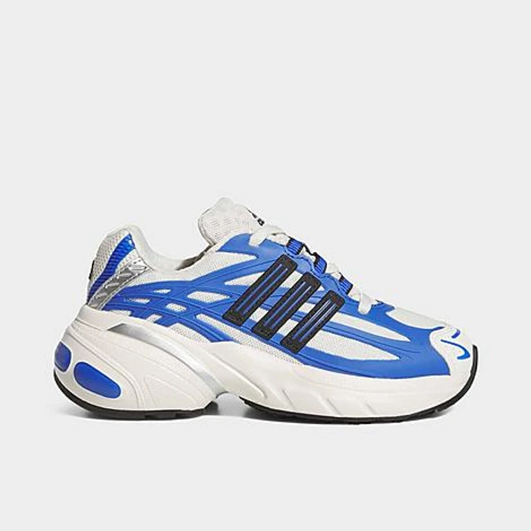 adidas Little Kids Adistar XLG 2.0 Stretch Lace Casual Shoes in Hi-Res Blue/Core Black/Off White Size: 1.0