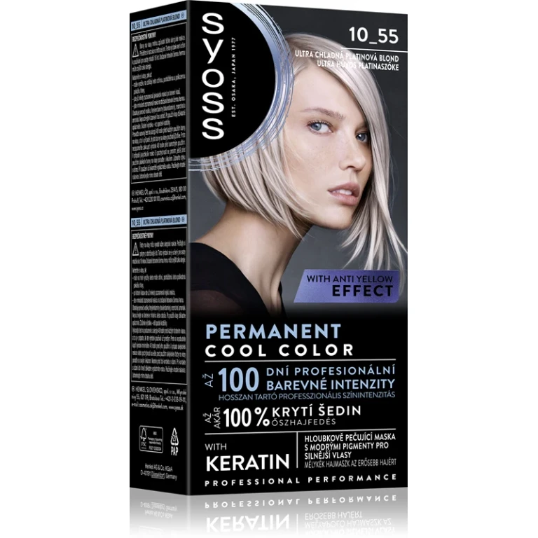 Cool Color permanent hair dye color 10_55 Ultra Platinum Blonde