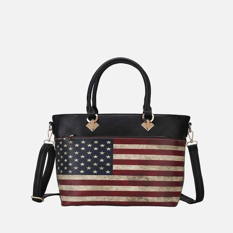 by Mia K. - Lilian Printed Flag Tote Bag