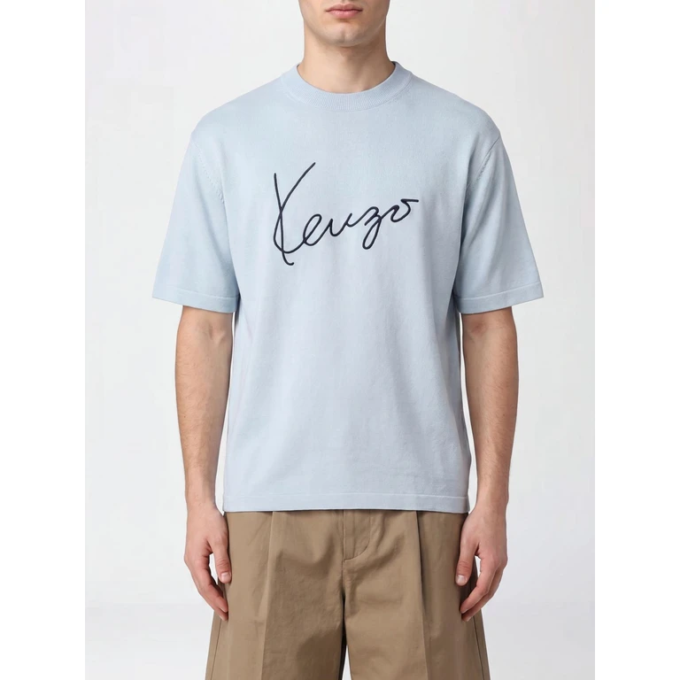 Dropped Shoulder Pure Wool Logo T-Shirt (FG65TO8073LB64)