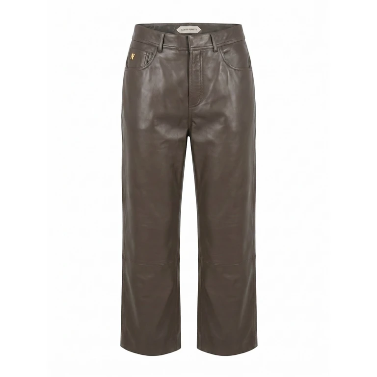 Leather Cropped Pants
