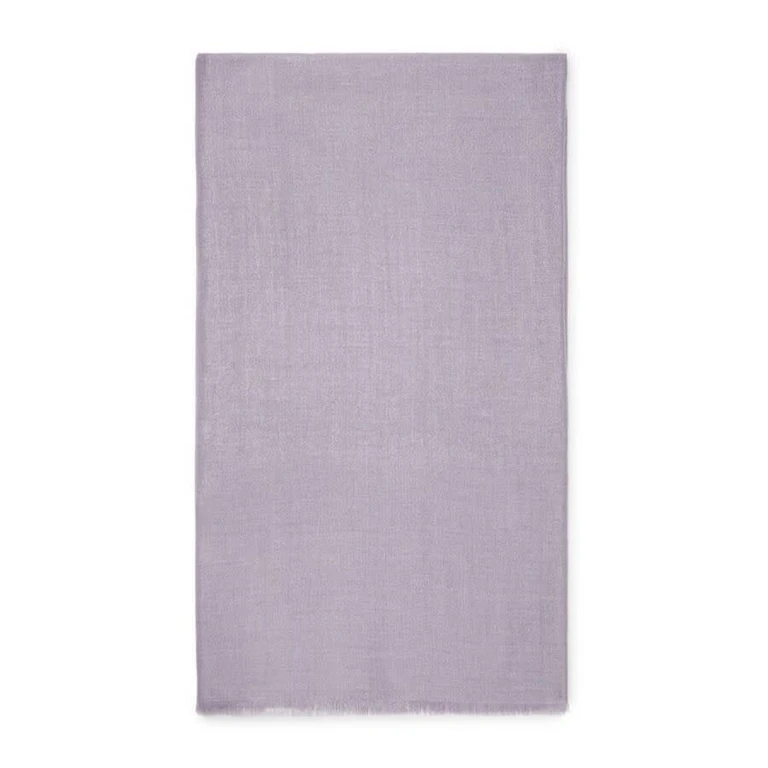 Light Purple Wool Silk Scarf, Brand Size OS (US Size OS)