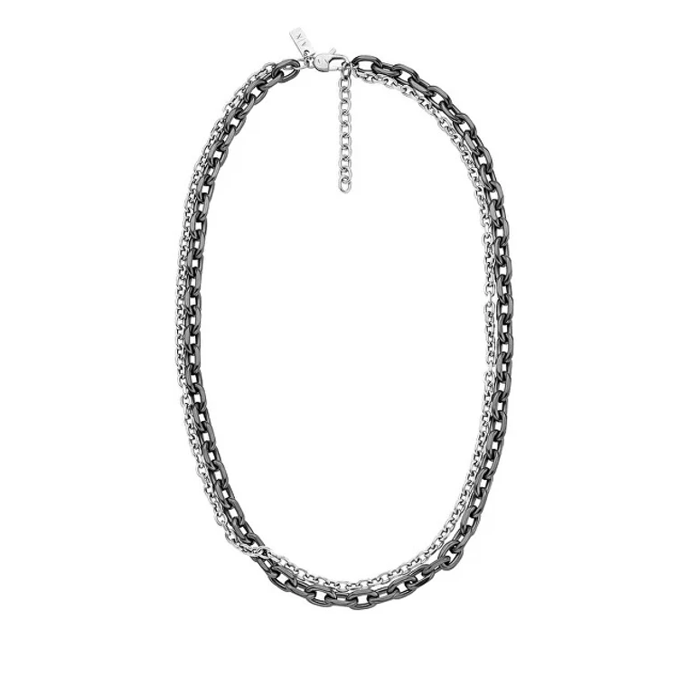 Double Steel Necklace for Men Axg0159060