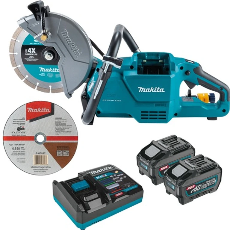 GEC03T 40V MAX XGT Brushless Lithium-Ion 9 in. Cordless Power Cutter Kit with AFT and Electric Brake (5 Ah)