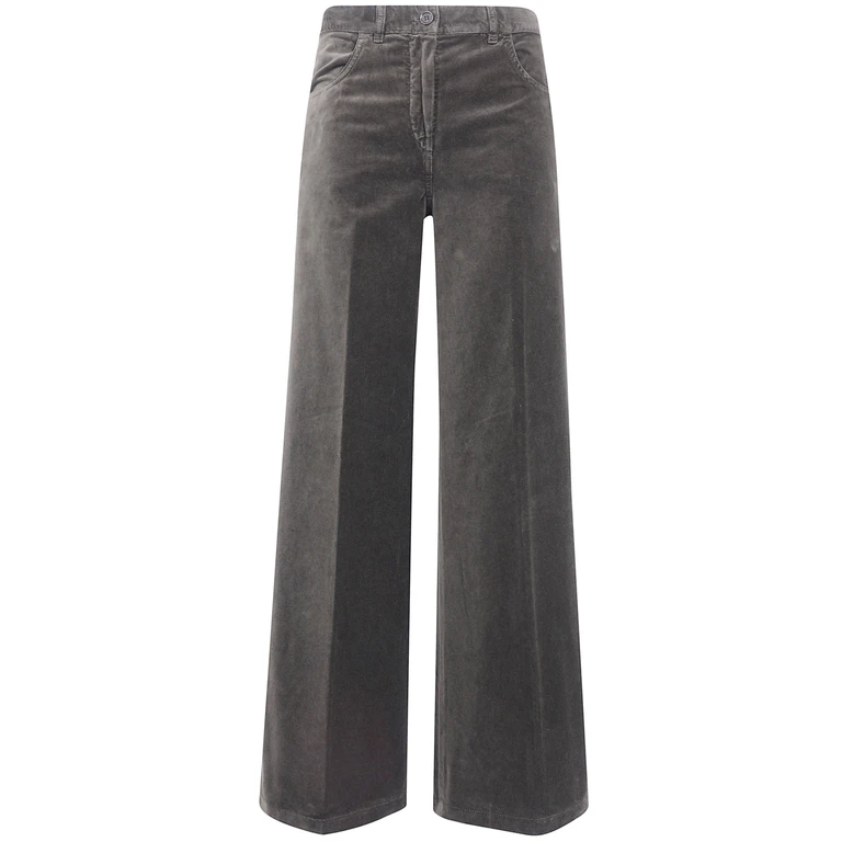 Pants Wide Leg "Velvet Wide Leg Trousers"