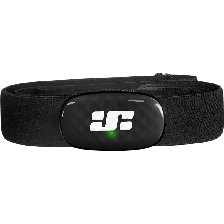 Jet Black Heart Rate Monitor with LED