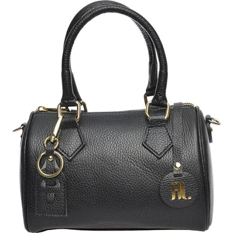 Black Leather Handbag for Women