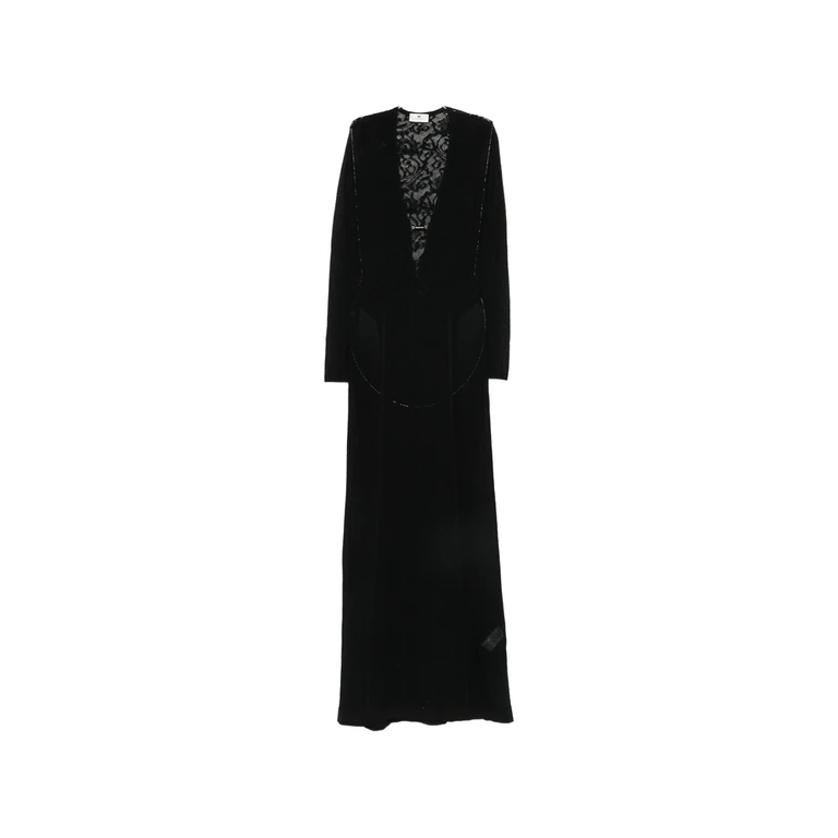 Elisabetta Franchi Maxi Robe - Noir (AM29Q66E2110)