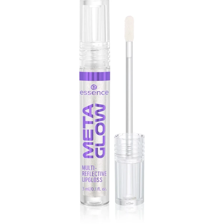 Essence Meta Glow Multi-Reflective Lip Gloss Holographic Effect Color 01 Cyber Space 3 Ml