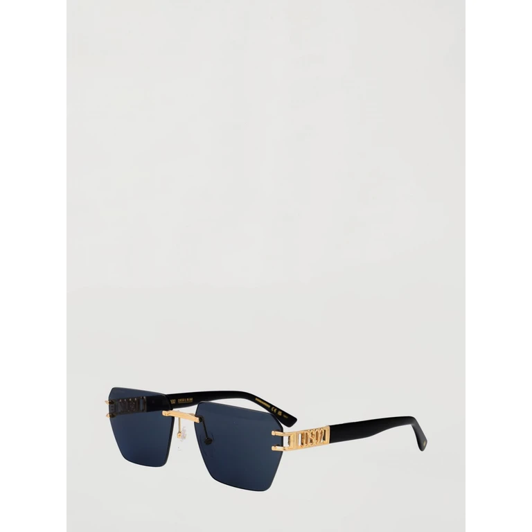 Gold-Tone Metal Aviator Sunglasses with Pink Lenses (D20173/S000)