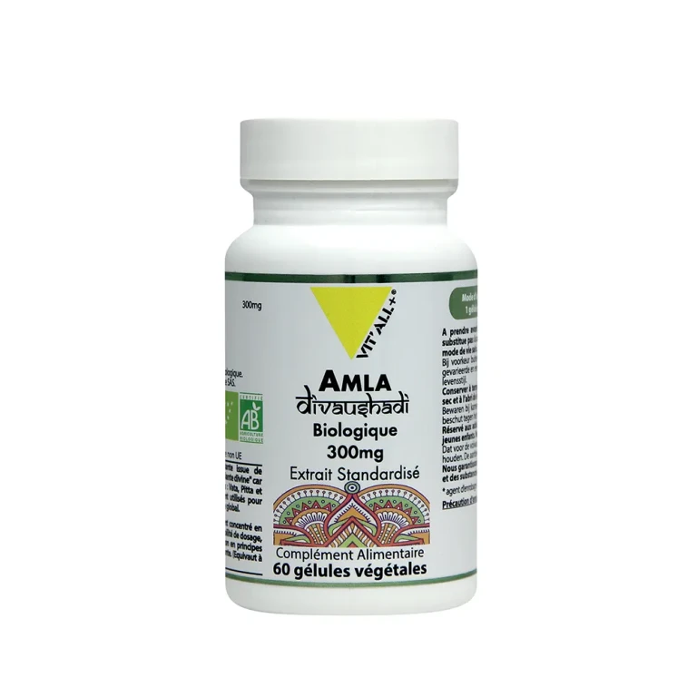 Organic Amla 300mg Extract Standardized 60 Capsules